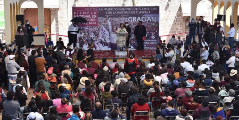 Lorena Cuéllar asegura que Tlaxcala volverá a ser más seguro