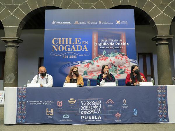 Presenta Turismo colaboración intermunicipal por los 200 años del Chile en Nogada