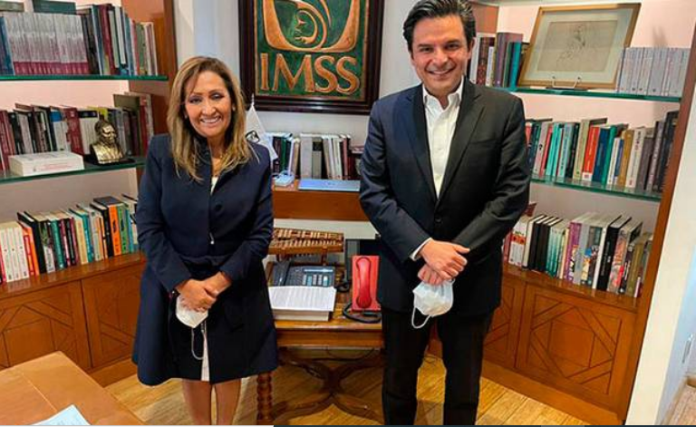 Lorena Cuéllar se reunió con el Director del IMSS
