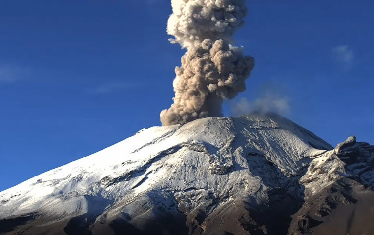 Popocatépetl registra dos sismos volcanotectónicos en 24 horas