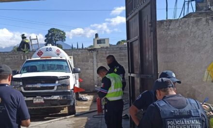 ¡Que Vengan los Bomberos! Explosión de Pipa de Gas Dos Heridos en San Miguel Xonacatepec (VIDEO)